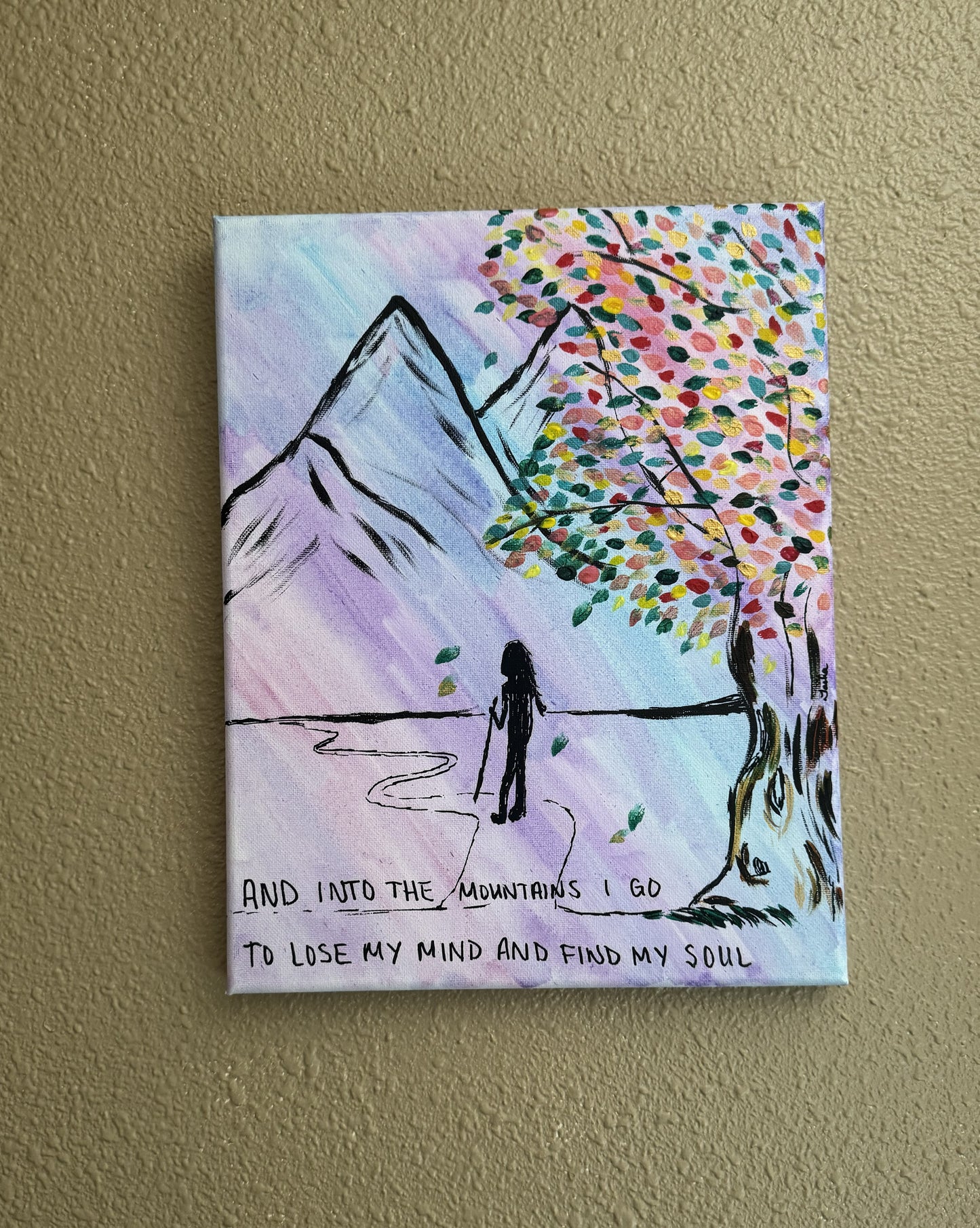 And Into the Mountains I go... (Original Painting)