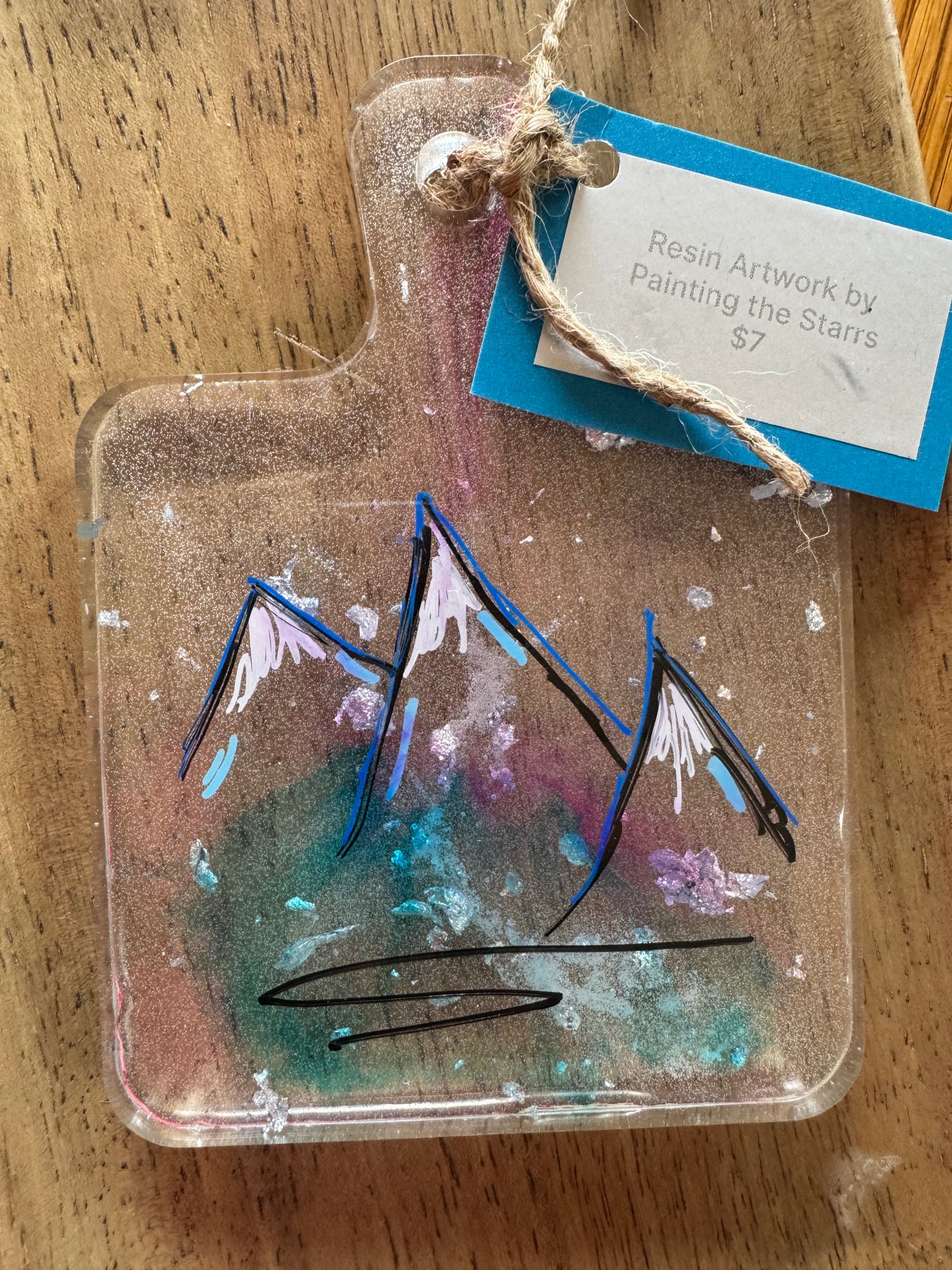 Mountain Hanging Resin piece