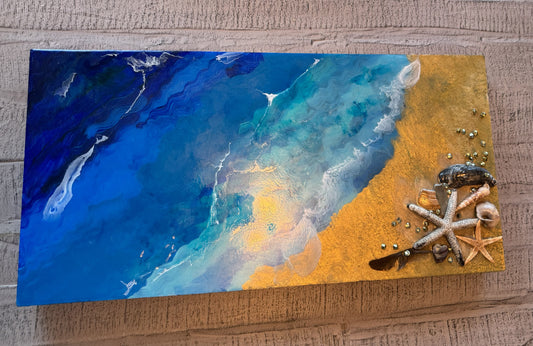 Original Large Table Resin Ocean Artwork Piece